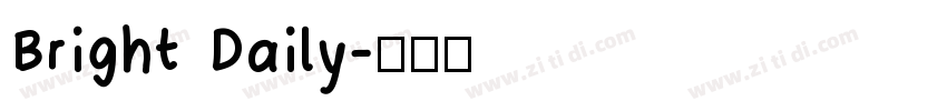 Bright Daily字体转换